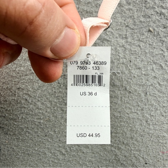 NWT Aerie Real Sunnie Padded Push Up Demi Bra Pale Pink Underwire Size 36D - Picture 5 of 11